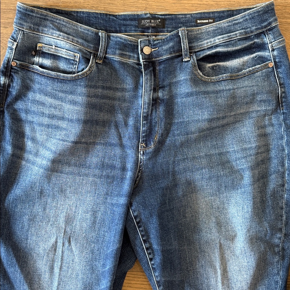 Judy Blue One Fine Day Boyfriend Fit Jeans Women’s 22W Non-Distressed Roomy Leg - Picture 8 of 16